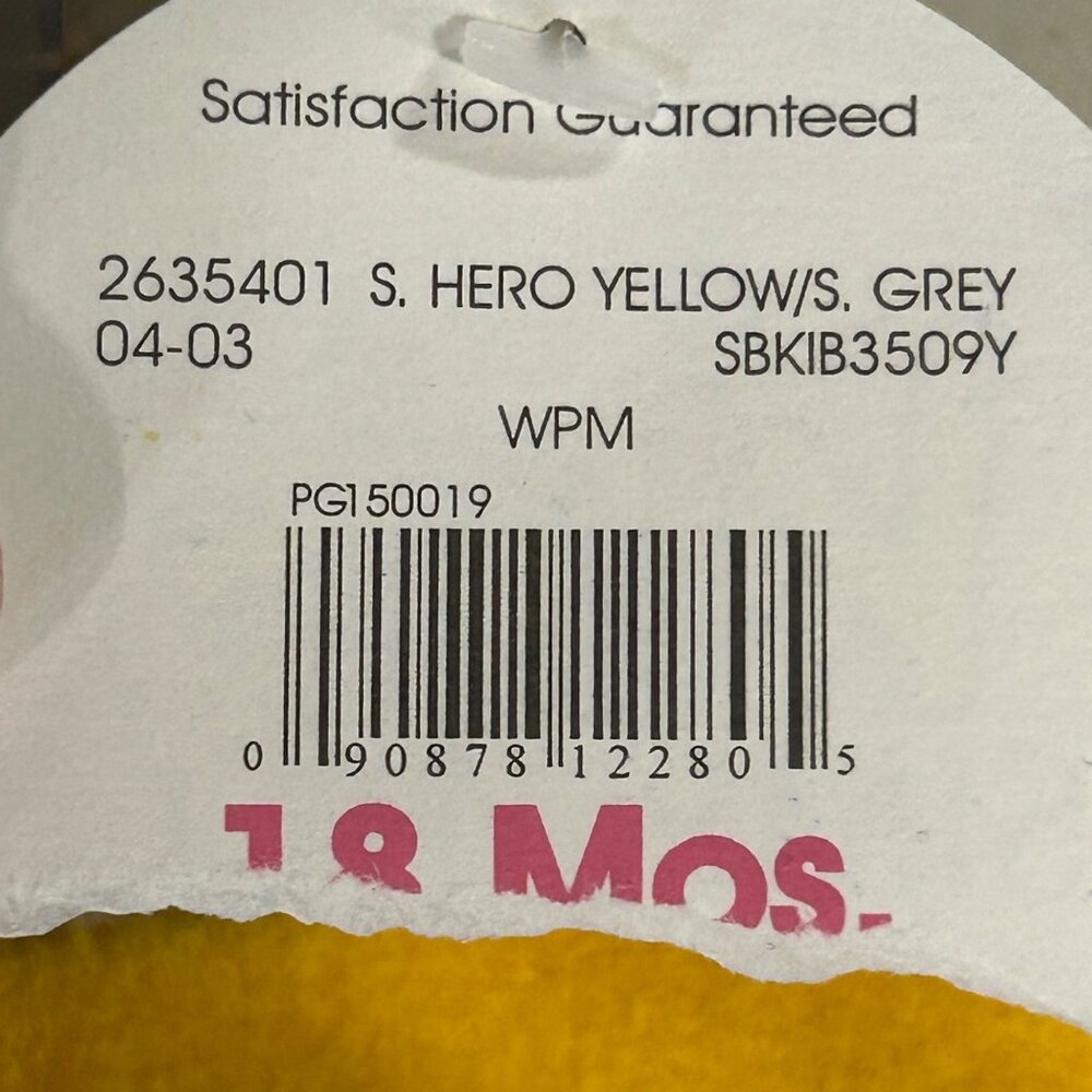 Simply Basic Yellow Baby Fleece Crewneck Top NWT Size 18 Months - Picture 8 of 10